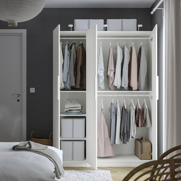 【IKEA/イケア/通販】PAX パックス / FORSAND フォルサンド ワードローブコンビネーション, ホワイト,…[15](19500696) |  | 01