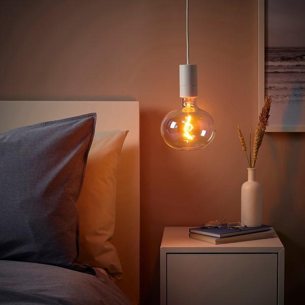 【IKEA/イケア/通販】SUNNEBY スンネビ / MOLNART モールナルト ペンダントランプ 電球付き, ホワイト/楕円形 マルチカラー…[AA](19505477) |  | 01