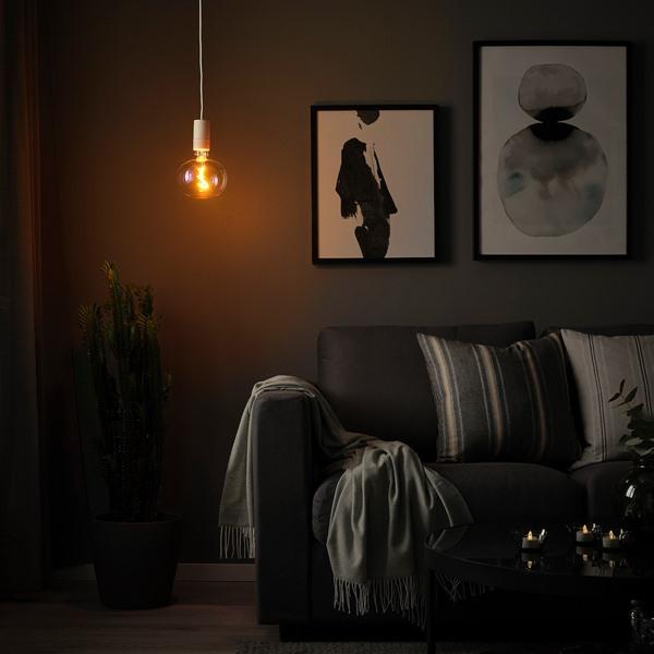 【IKEA/イケア/通販】SUNNEBY スンネビ / MOLNART モールナルト ペンダントランプ 電球付き, ホワイト/楕円形 マルチカラー…[AA](19505477) |  | 02