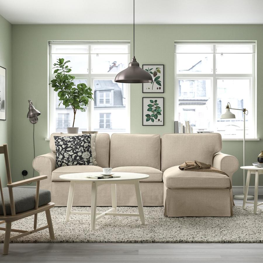 IKEA/イケア/通販]EKTORP エークトルプ 3人掛けソファ 寝椅子付き 