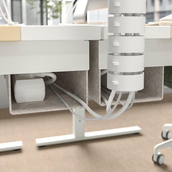 [IKEA/イケア/通販]MITTZON ミッツォーンデスク, バーチ材突き板/ホワイト,120x60 cm[3](19525852) |  | 08