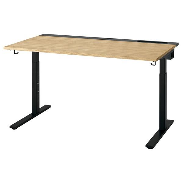 [IKEA/イケア/通販]MITTZON ミッツォーンデスク, オーク材突き板/ブラック,140x80 cm[3](19528129) | 