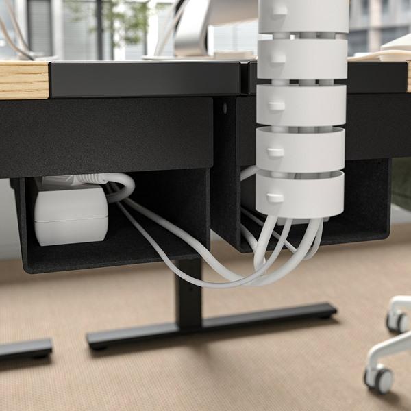 [IKEA/イケア/通販]MITTZON ミッツォーンデスク, オーク材突き板/ブラック,140x80 cm[3](19528129) |  | 05