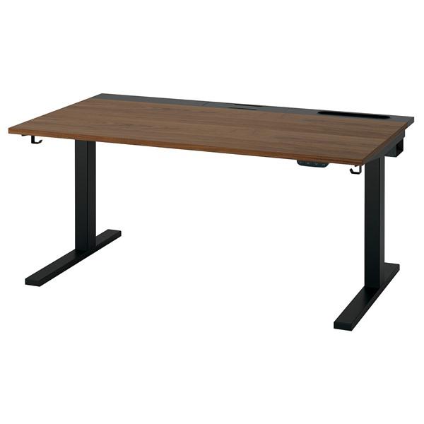 [IKEA/イケア/通販]MITTZON ミッツォーンデスク 昇降式, 100V ウォールナット材突き板/ブラック,140x80 cm[4](19528983) |  | 01