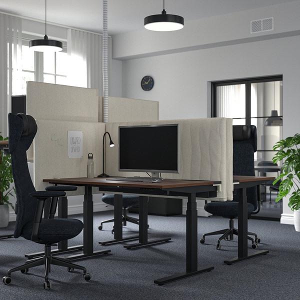 [IKEA/イケア/通販]MITTZON ミッツォーンデスク 昇降式, 100V ウォールナット材突き板/ブラック,140x80 cm[4](19528983) |  | 03