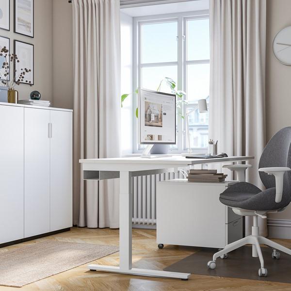 [IKEA/イケア/通販]MITTZON ミッツォーンデスク, ホワイト,160x60 cm[3](19529015) |  | 03