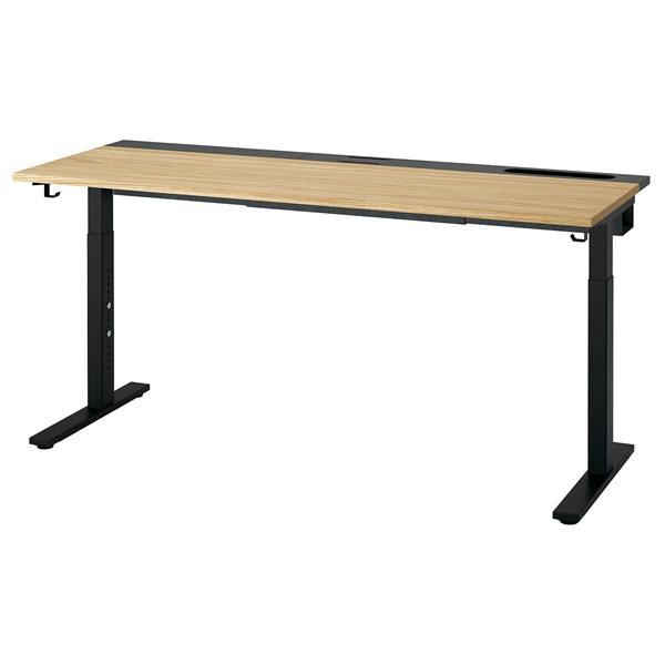 [IKEA/イケア/通販]MITTZON ミッツォーンデスク, オーク材突き板/ブラック,160x60 cm[3](19529077) | 