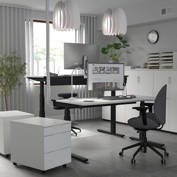 [IKEA/イケア/通販]MITTZON ミッツォーンデスク 昇降式, 100V ホワイト/ブラック,160x80 cm[4](19529888) |  | 02