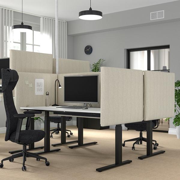[IKEA/イケア/通販]MITTZON ミッツォーンデスク 昇降式, 100V ホワイト/ブラック,160x80 cm[4](19529888) |  | 03