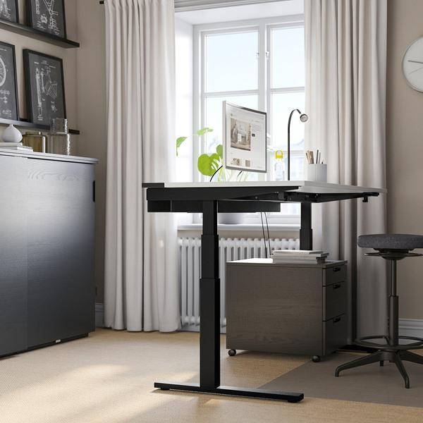 [IKEA/イケア/通販]MITTZON ミッツォーンデスク 昇降式, 100V ホワイト/ブラック,160x80 cm[4](19529888) |  | 04