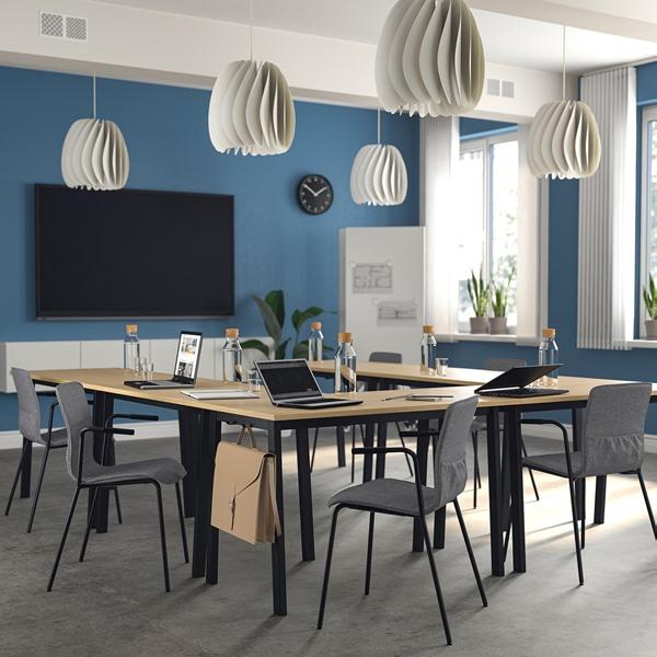 [IKEA/イケア/通販]MITTZON ミッツォーン会議用テーブル, オーク材突き板/ブラック,120x68x75 cm[IG](19530575) |  | 01
