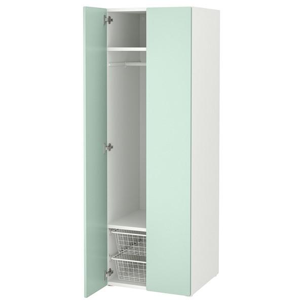 [IKEA/イケア/通販]SMASTAD スモースタード / PLATSA プラッツァワードローブ, ホワイト/ライトグリー……[17](19555698) | 