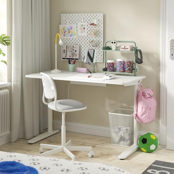 [IKEA/イケア/通販]RELATERA レラテラデスクコンビネーション, ホワイト/ライトグレーグリーン,117x60 cm[4](19560096) |  | 01