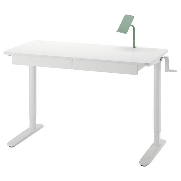 [IKEA/イケア/通販]RELATERA レラテラデスクコンビネーション 昇降式, ホワイト/ライトグレーグリー……[5](19560100) | 