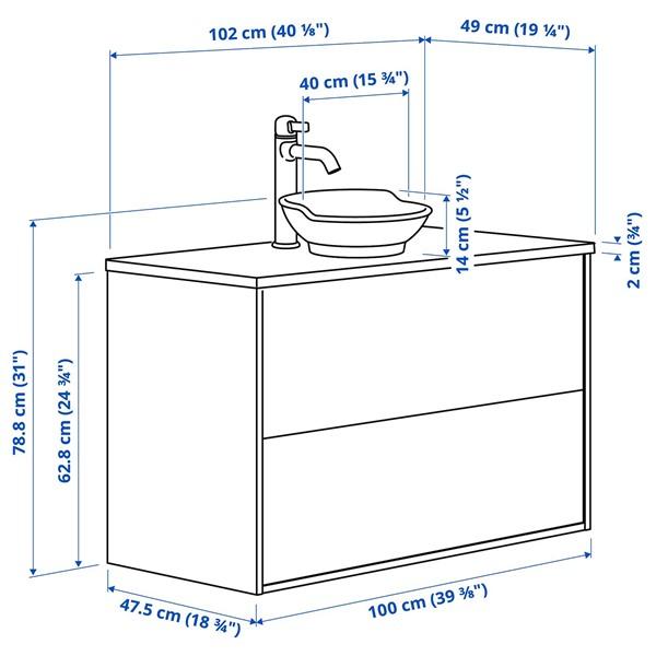 [IKEA/イケア/通販]TANNFORSEN テンフォルセン / VASTERSJON ヴェステルション洗面台 引き出し付き/洗面ボ……[6](19569600) |  | 06