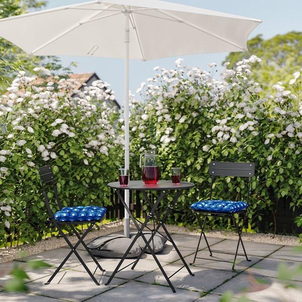 [IKEA/イケア/通販]SUNDSO スンドソーテーブル＆折りたたみチェア2脚, 屋外用 チャコール/チャコール……[5](19573329) |  | 01