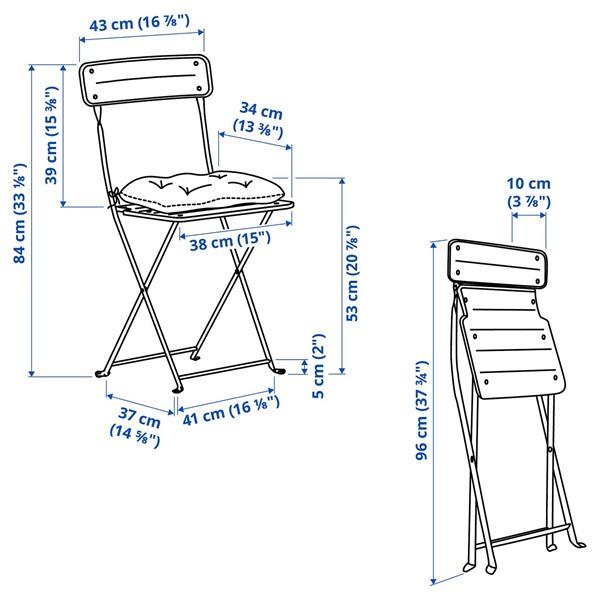 [IKEA/イケア/通販]SUNDSO スンドソーテーブル＆折りたたみチェア2脚, 屋外用 チャコール/チャコール……[5](19573329) |  | 04