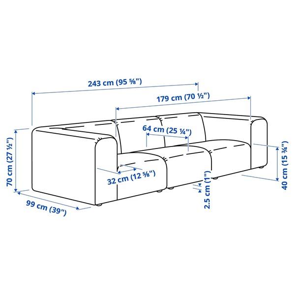 [IKEA/イケア/通販]STOCKHOLM 2025 ストックホルム 20253人掛けソファ, アールハムン ダークブラウン[3](19574296) |  | 05