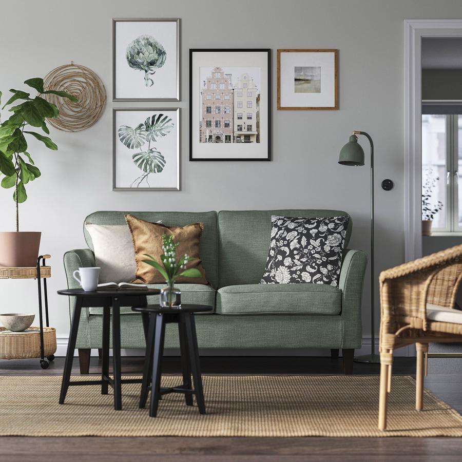 [IKEA/イケア/通販]EKHOLMA エークホルマ 2人掛けソファ, へッメスタ グレーグリーン[3](19579920) |  | 01