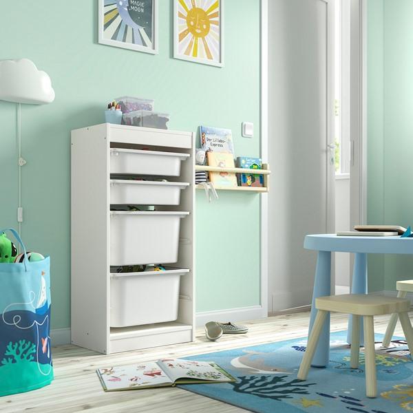 [IKEA/イケア/通販]TROFAST トロファスト収納コンビネーション, ホワイト/ホワイト,46x30x95 cm[5](19584728) |  | 01