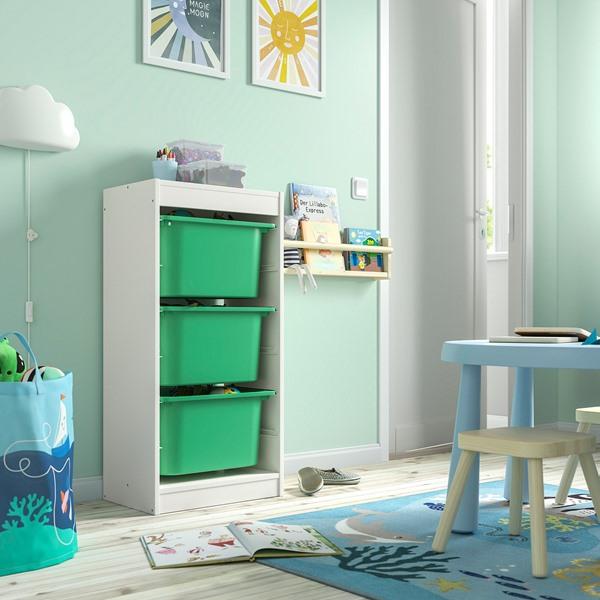 [IKEA/イケア/通販]TROFAST トロファスト収納コンビネーション, ホワイト/ブライトグリーン,46x30x95 cm[4](19584865) |  | 01