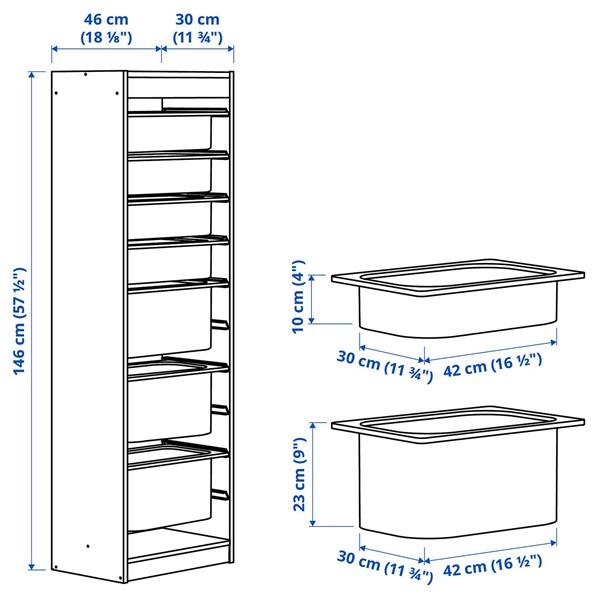 [IKEA/イケア/通販]TROFAST トロファスト収納コンビネーション, ホワイト ホワイト/ライラック,46x30x146 cm[8](19585346) |  | 04