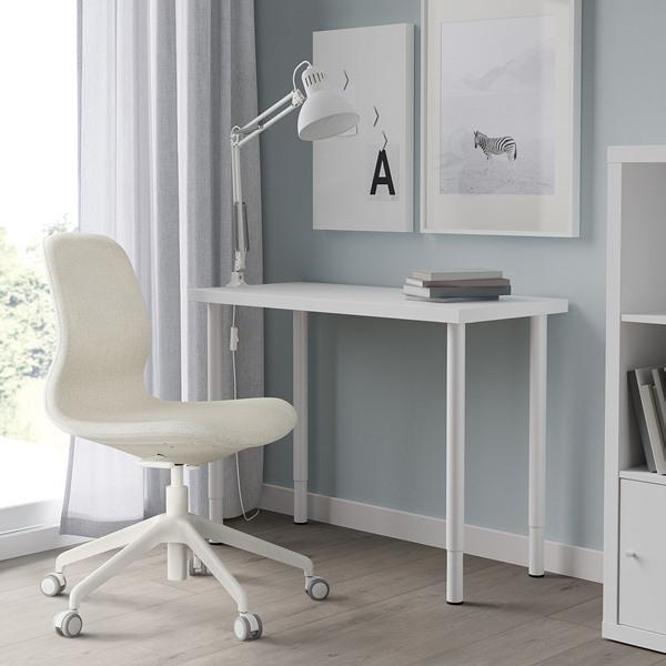 [IKEA/イケア/通販]LINNMON リンモン / OLOV オーロヴデスク, ホワイト,100x45 cm[5](19590159) |  | 03