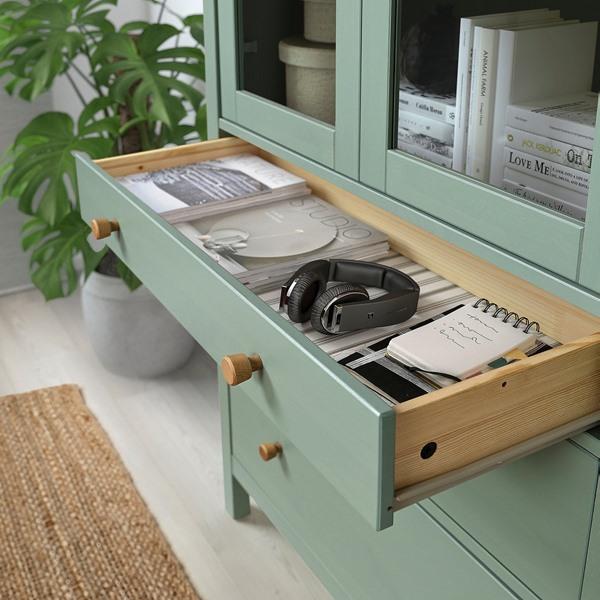 [IKEA/イケア/通販]HEMNES ヘムネス収納コンビネーション 扉/引き出し付き, グレーグリーン/ライトブ……[4](19591069) |  | 05