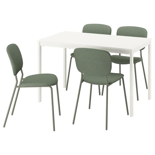 [IKEA/イケア/通販]VIHALS ヴィーハルス / VIHALS ヴィーハルステーブル＆チェア4脚, ホワイト/グリーン……[6](19599503) | 