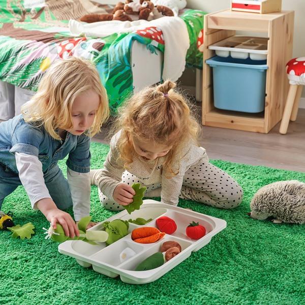 [IKEA/イケア/通販]TROFAST トロファスト 収納コンビネーション ボックス/トレイ付, ライトホワイトステインパイン ホワイト/ライトブルー, 32x44x53 cm[4](1960 |  | 01