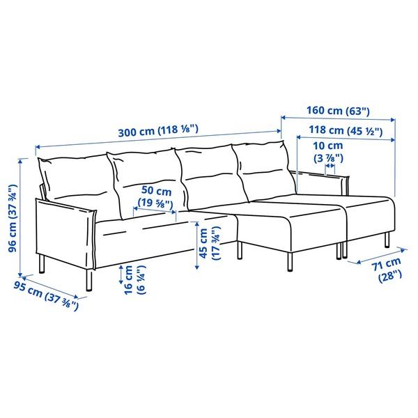 [IKEA/イケア/通販]MANNARP マッナルプ4人掛けソファ 寝椅子付き[12](19604095) |  | 08