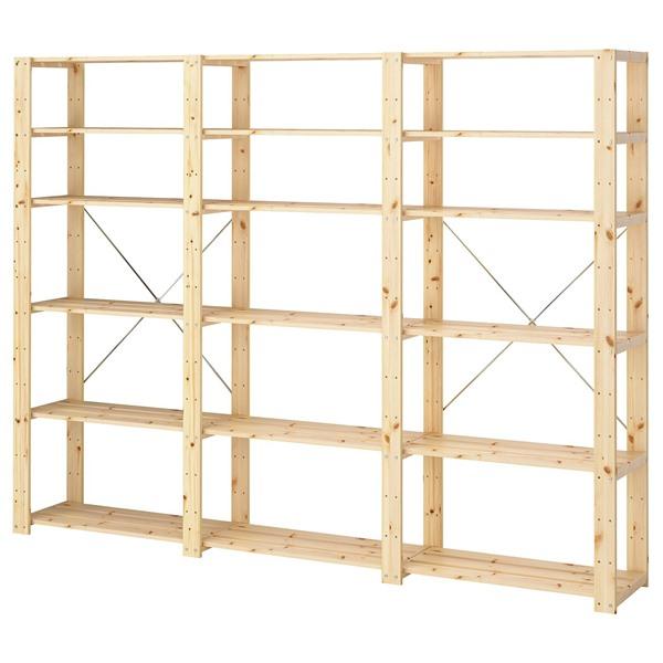 [IKEA/イケア/通販]HEJNE ヘイネ3セクション/棚板, ソフトウッド,230x31x171 cm[3](19607659) | 