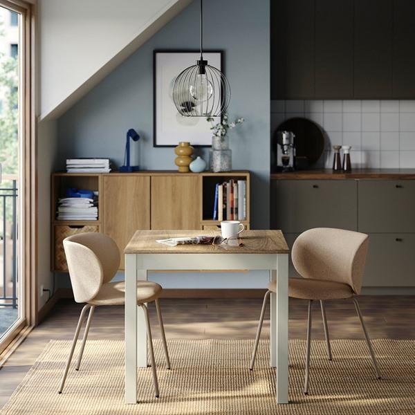 [IKEA/イケア/通販]ALHULT オールフルト / KRYLBO クリルボーテーブル＆チェア2脚, ベージュ/ブラウン/……[3](19611581) |  | 01