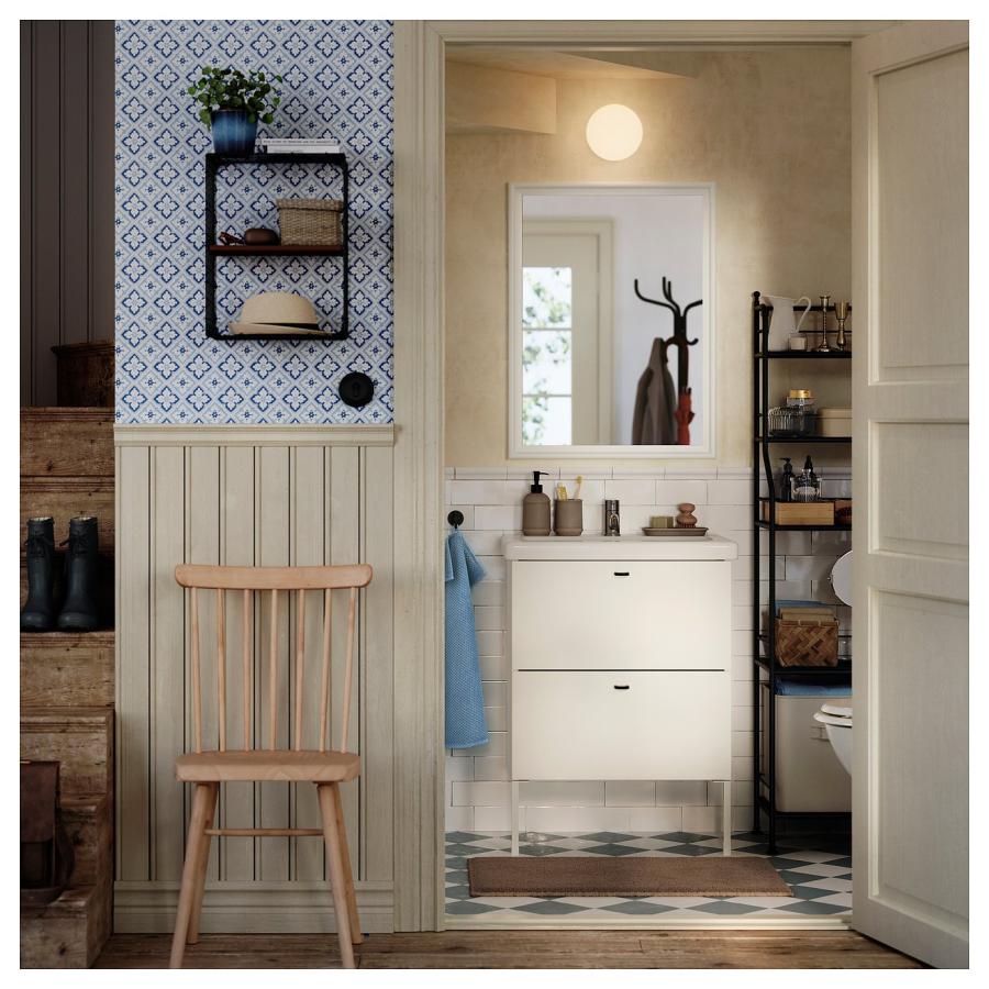 [IKEA/イケア/通販]NASINGE ネースィンゲ / HOGVED ホーグヴェド テーブル＆チェア2脚, ホワイト/バーチ材突き板, 80x60 cm[3](19611722) |  | 05