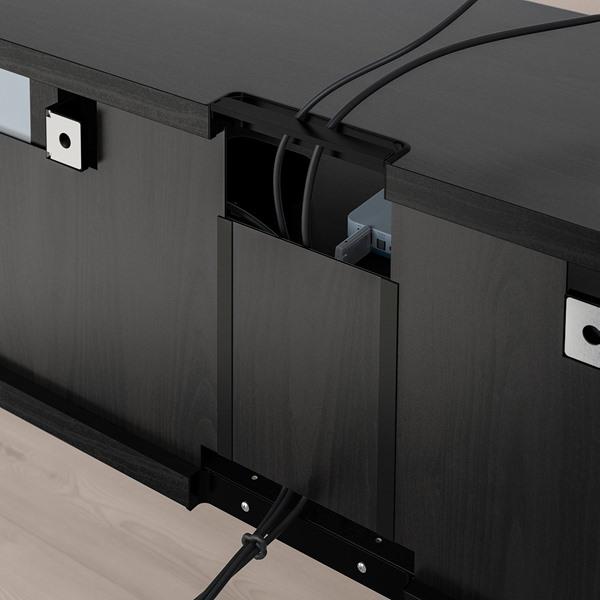 [IKEA/イケア/通販]BESTA ベストーテレビ台, ブラックブラウン/クルークマカーレ ダークグレーグリ……[12](19612123) |  | 03