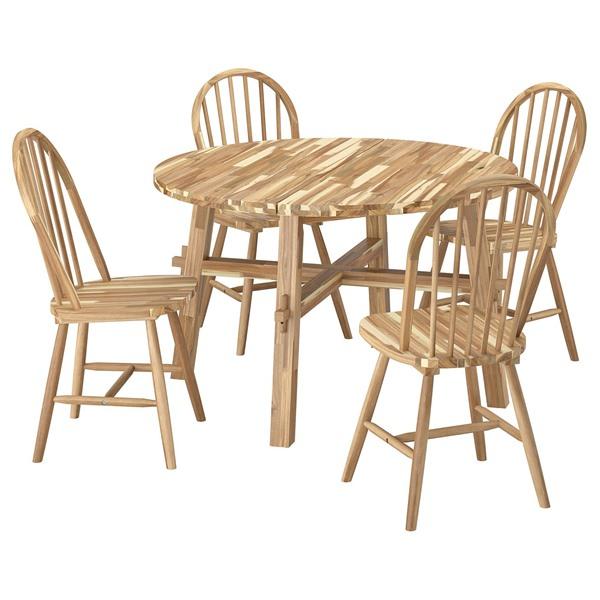 [IKEA/イケア/通販]SKOGSTA スコグスタ / SKOGSTA スコグスタテーブル＆チェア4脚, アカシア材/アカシア……[6](19612632) | 