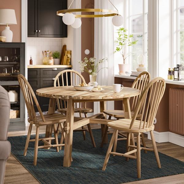 [IKEA/イケア/通販]SKOGSTA スコグスタ / SKOGSTA スコグスタテーブル＆チェア4脚, アカシア材/アカシア……[6](19612632) |  | 01