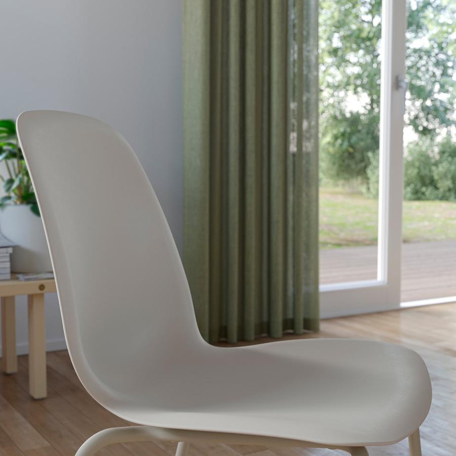 [IKEA/イケア/通販]SKALSTA スコールスタ チェア, プラスチックベージュ/チューブ状金属/ライトグレーベージュ[DD](19612811) |  | 03