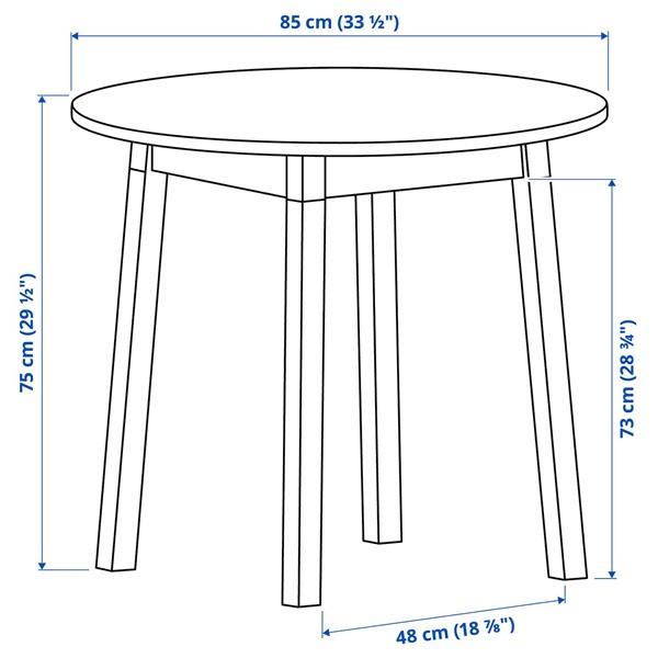 [IKEA/イケア/通販]PINNTORP ピントルプテーブル＆チェア2脚, ライトブラウンステイン ホワイトステイン/ライトブラウンステイン,85 cm[HH](19647962) |  | 03