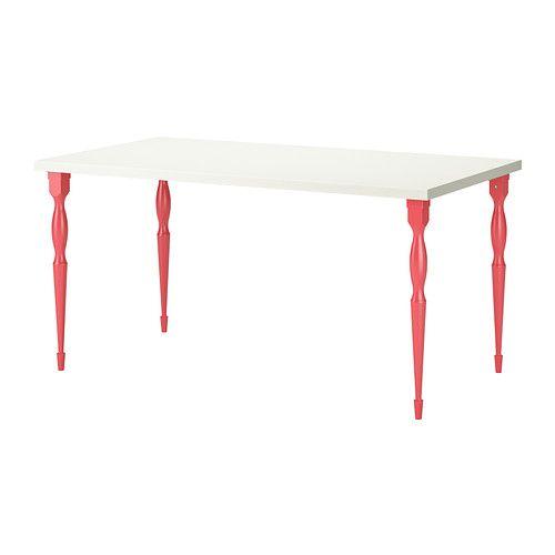 IKEA/イケア LINNMON/NIPEN テーブル, ホワイト, レッド | 