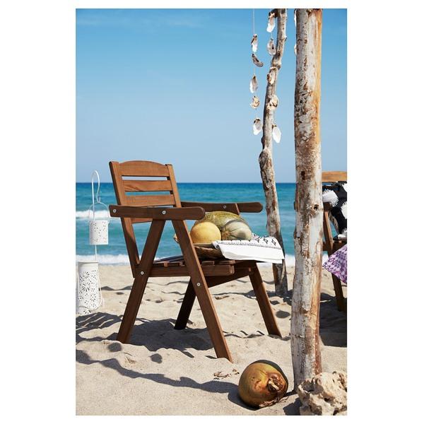 【IKEA/イケア/通販】FALHOLMEN ファルホルメン チェア アームレスト付き 屋外用, ライトブラウンステイン…[E](20313095) |  | 02