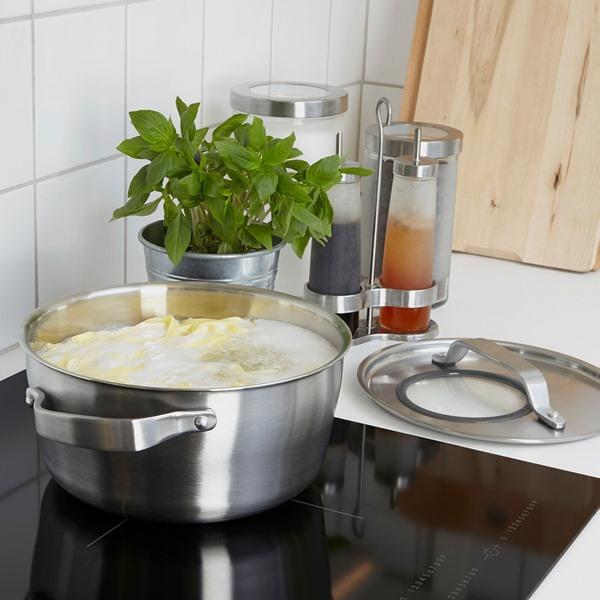 【IKEA/イケア/通販】SENSUELL センスエル 鍋 ふた付き, ステンレススチール/グレー[B](20324555) |  | 01