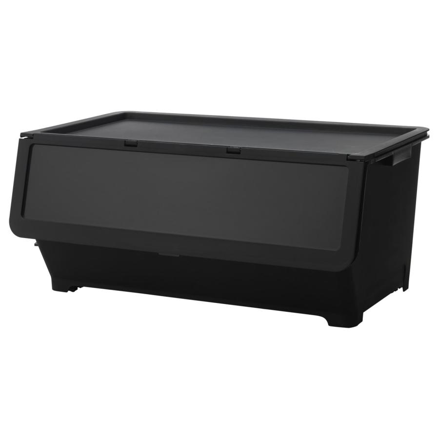[IKEA/イケア/通販]FIRRA フィッラ ふた付きボックス, ブラック, 67x42x31 cm[ED](20339934) | 