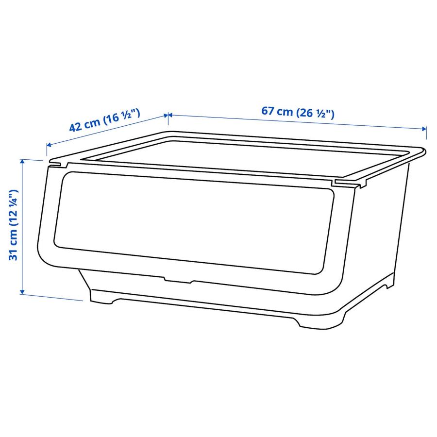 [IKEA/イケア/通販]FIRRA フィッラ ふた付きボックス, ブラック, 67x42x31 cm[ED](20339934) |  | 05