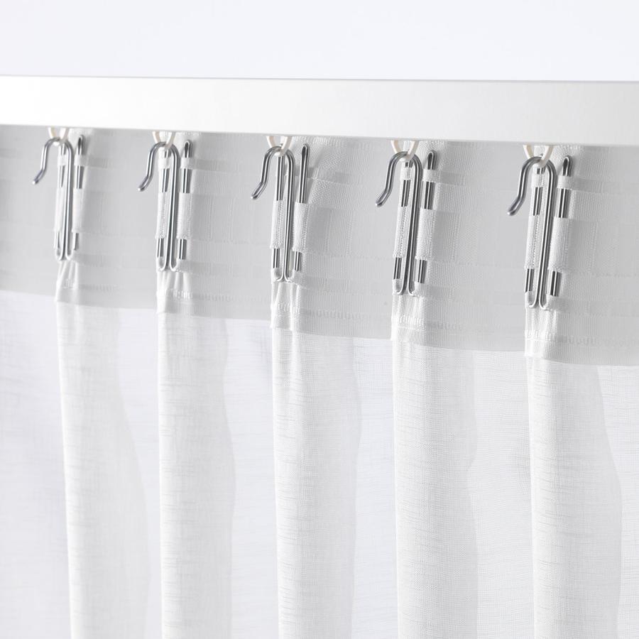 [IKEA/イケア/通販]ASKKLOCKA アスククロッカ シアーカーテン1組, ホワイト[B](20344290) |  | 04