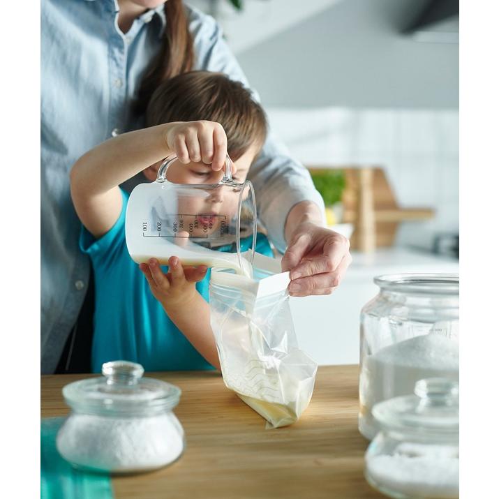 [IKEA/イケア/通販]ISTAD イースタード フリーザーバッグ, グレー/ホワイト, 2.5/1.2 l[A](20346802) |  | 01