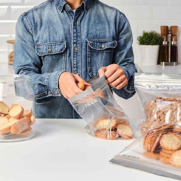 [IKEA/イケア/通販]ISTAD イースタード フリーザーバッグ, グレー/ホワイト, 2.5/1.2 l[A](20346802) |  | 02