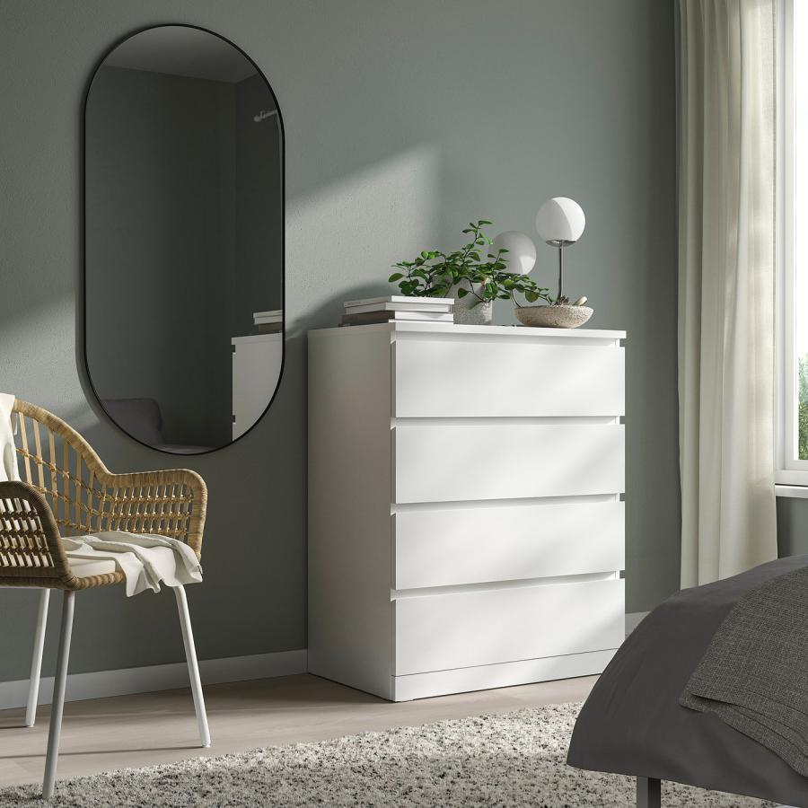 IKEA/イケア/通販]MALM マルム チェスト（引き出し×4）, ホワイト