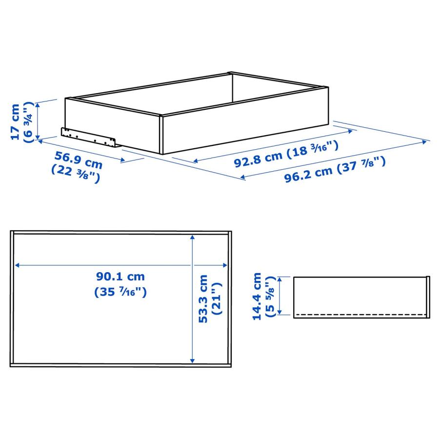 [IKEA/イケア/通販]KOMPLEMENT コムプレメント 引き出し ガラス前部付き, ホワイト, 100x58 cm[F](20355028) |  | 05