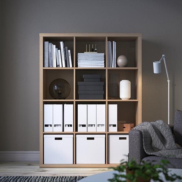 [IKEA/イケア/通販]KALLAX カラックスシェルフユニット, ホワイトステインオーク調,112x147 cm[I](20409941) |  | 02